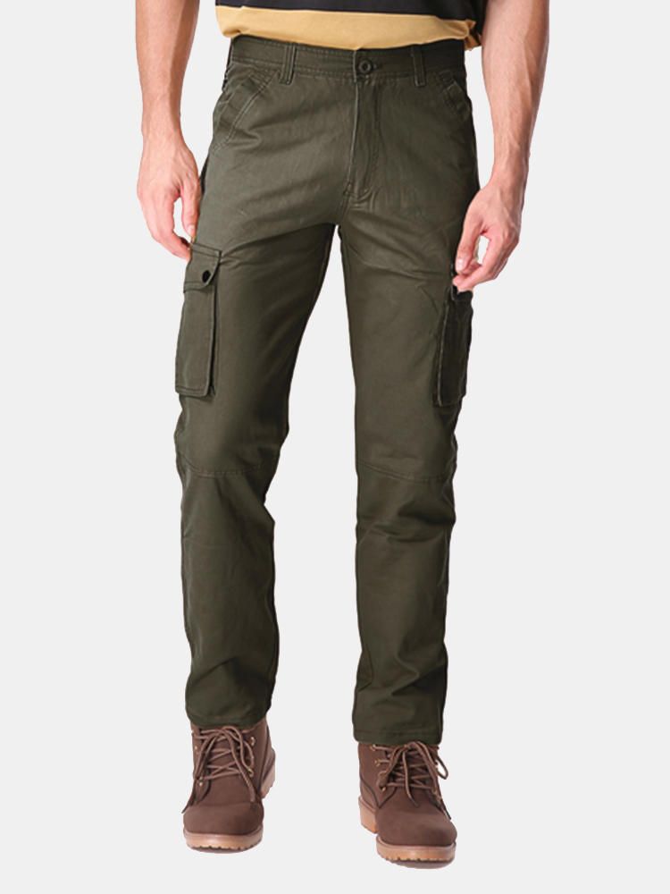 Pantalones De Carga Multibolsillos De Gran Tamaño 30-48 Pantalones De Algodón Casuales Del Ejército Al Aire Libre Para Hombre De Moda