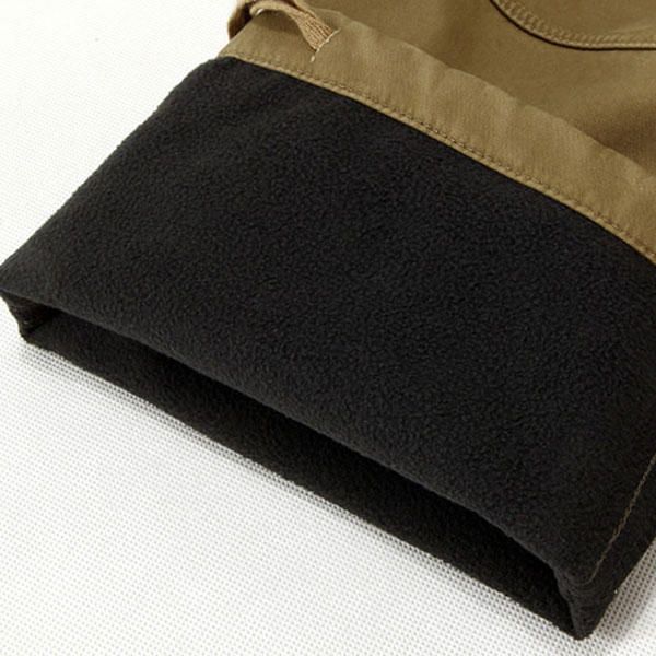 Pantalones Cargo De Lana Polar De Invierno Sueltos Gruesos Para Hombre