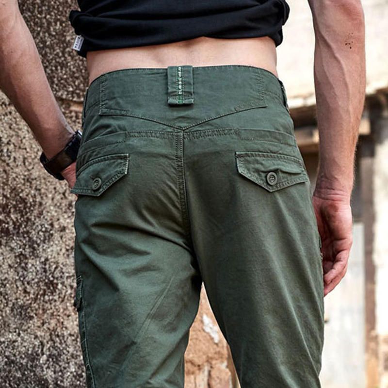 Pantalones Cargo Militares Sueltos Tácticos De Algodón Al Aire Libre Para Hombres