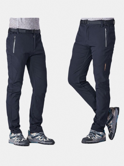 Pantalones Casuales Gruesos Impermeables Al Aire Libre De Invierno Para Hombre