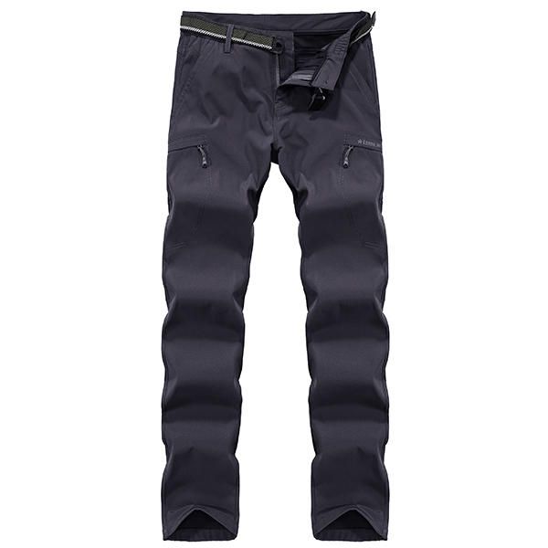 Pantalones Casuales De Secado Rápido Al Aire Libre Pantalones Sueltos Con Múltiples Bolsillos De Cintura Alta Para Hombres