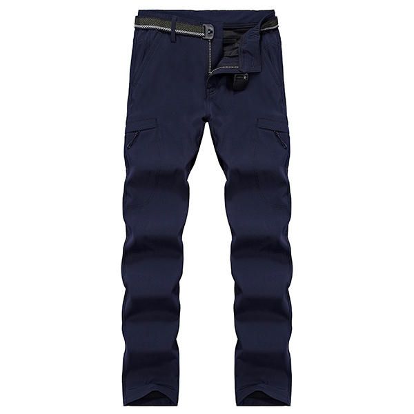 Pantalones Casuales De Secado Rápido Al Aire Libre Pantalones Sueltos Con Múltiples Bolsillos De Cintura Alta Para Hombres