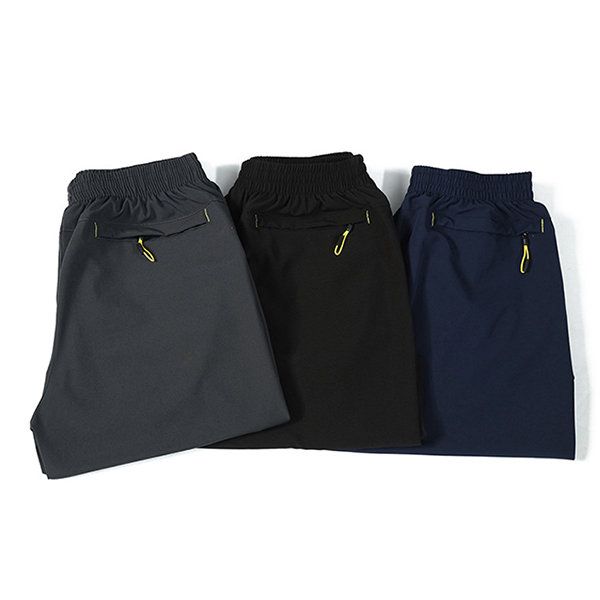 Pantalones Cortos Deportivos Para Correr De Verano Para Hombre Pantalones Cortos Finos Y Transpirables De Secado Rápido Hasta La Rodilla