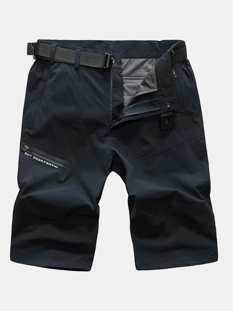 Pantalones Cortos Transpirables Para Deportes Al Aire Libre De Verano Pantalones Cortos Hasta La Rodilla Secos Rápidos Para Hombre