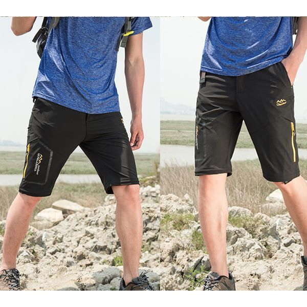 Pantalones Deportivos Elásticos Desmontables Repelentes Al Agua Para Hombre