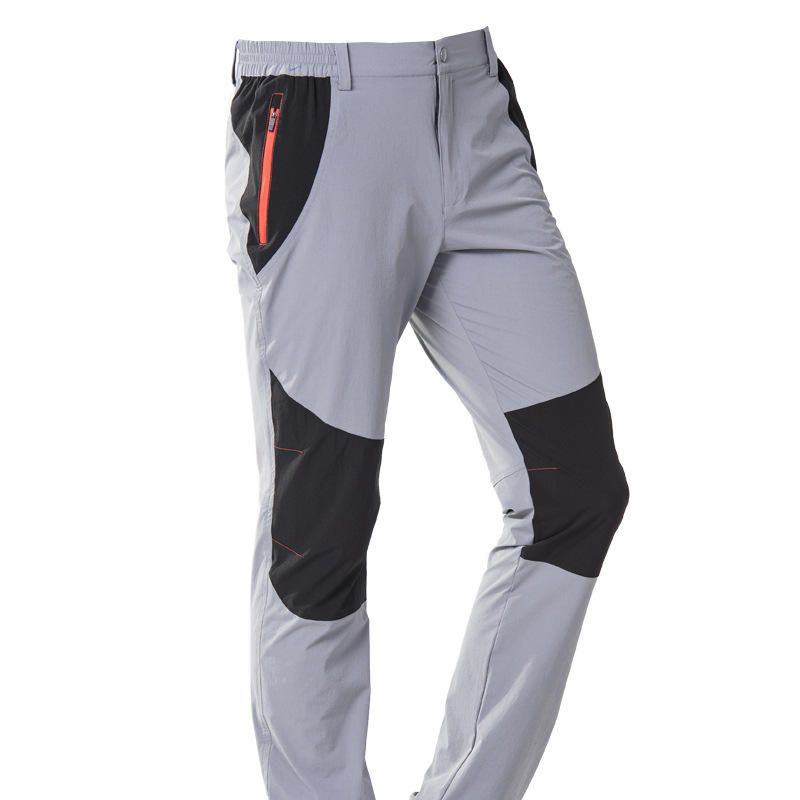 Pantalones Deportivos De Escalada A Prueba De Viento Con Mosca Con Cremallera Y Cintura Elástica Para Hombre Al Aire Libre