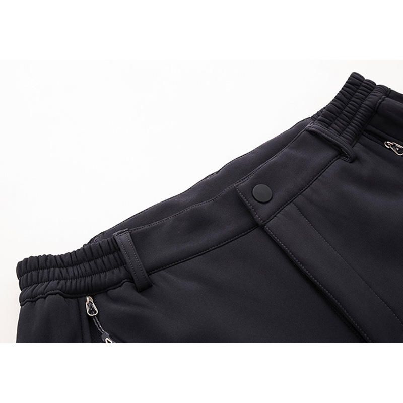 Pantalones Deportivos Impermeables Al Aire Libre Para Hombre Pantalones De Secado Rápido Térmicos De Forro Polar De Color Sólido