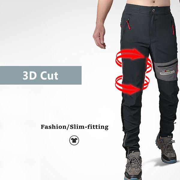 Pantalones Deportivos De Secado Rápido De Alta Elasticidad Para Hombre Al Aire Libre Pantalones De Escalada Ajustados Transpirables Impermeables