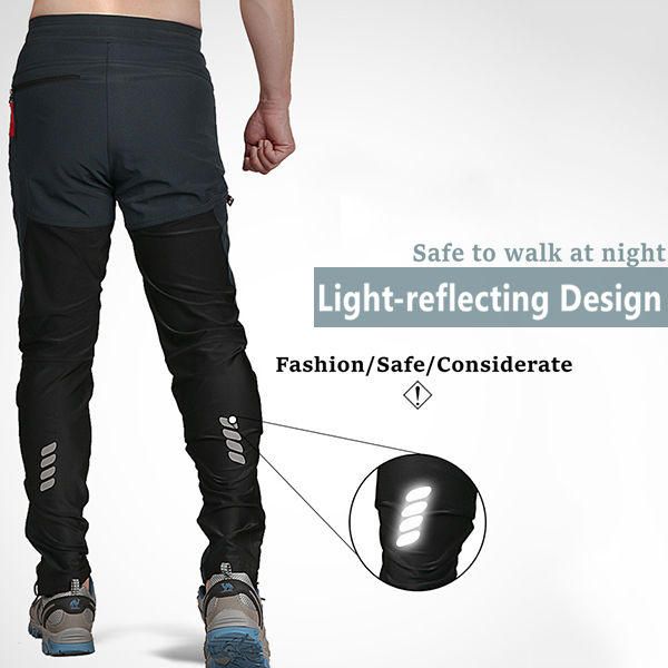 Pantalones Deportivos De Secado Rápido De Alta Elasticidad Para Hombre Al Aire Libre Pantalones De Escalada Ajustados Transpirables Impermeables