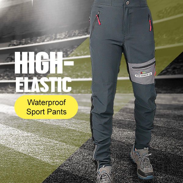 Pantalones Deportivos De Secado Rápido De Alta Elasticidad Para Hombre Al Aire Libre Pantalones De Escalada Ajustados Transpirables Impermeables