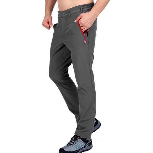 Pantalones De Escalada Al Aire Libre Cálidos De Lana De Invierno Para Hombre Pantalones Impermeables Para Acampar Y Senderismo Pantalones De Concha Blanda