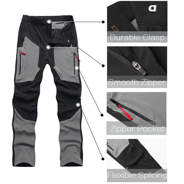 Pantalones De Escalada De Alta Elasticidad Impermeable Al Aire Libre Para Hombre