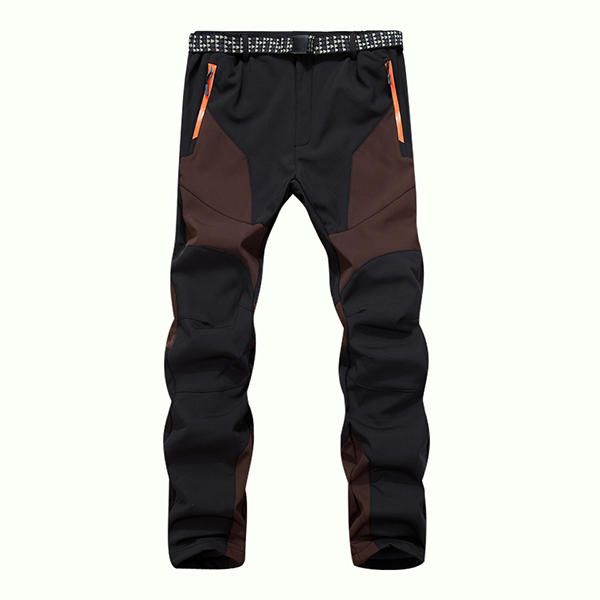 Pantalones De Escalada Estilo Cargo De Sarga Patagonia Para Hombre Al Aire Libre Pantalones Cálidos Con Forro Polar A Juego De Color