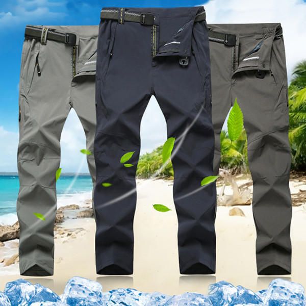 Pantalones De Protección Solar Para Hombre Al Aire Libre De Tamaño Pantalones De Escalada Transpirables Súper Ligeros De Secado Rápido