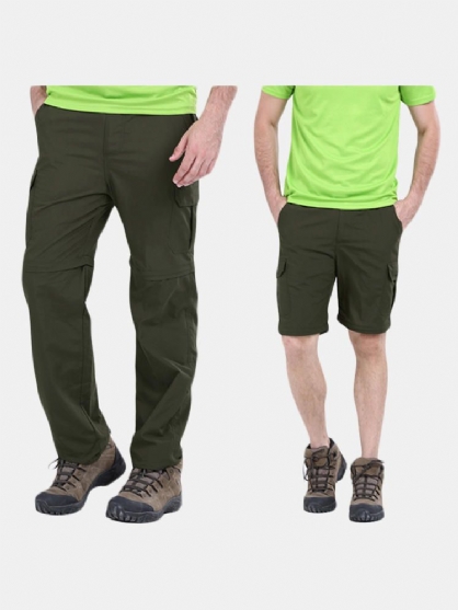 Pantalones De Secado Rápido Al Aire Libre De Gran Tamaño Pantalones De Senderismo Desmontables A Prueba De Sol Para Hombre De Verano