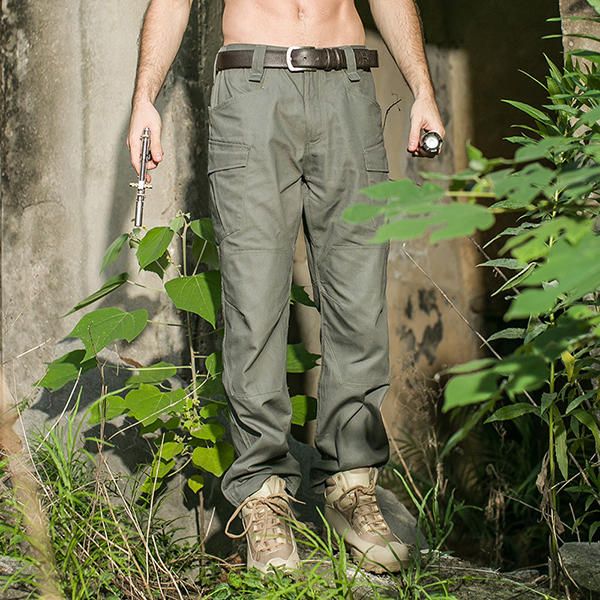 Pantalones Tácticos Al Aire Libre Pantalones De Entrenamiento Militar Multibolsillos Resistentes Al Desgaste Para Hombre