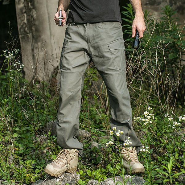 Pantalones Tácticos Al Aire Libre Pantalones De Entrenamiento Militar Multibolsillos Resistentes Al Desgaste Para Hombre