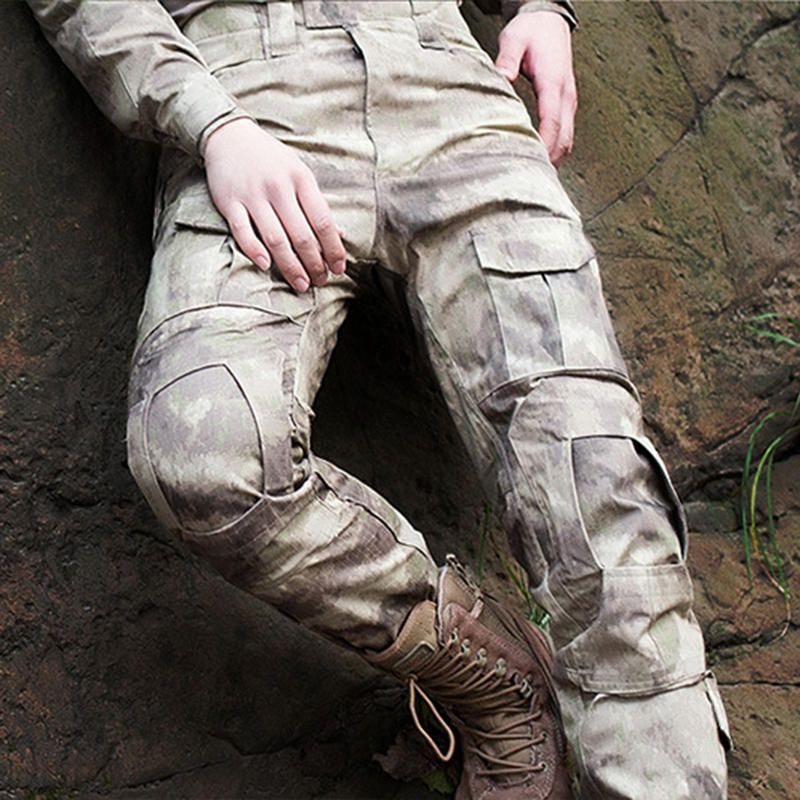 Pantalones Tácticos Militares Al Aire Libre Para Hombre Pantalones Casuales Resistentes Al Desgaste Transpirables Con Estampado De Camuflaje