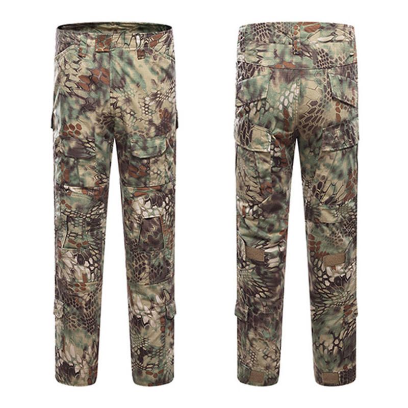 Pantalones Tácticos Militares Al Aire Libre Para Hombre Pantalones Casuales Resistentes Al Desgaste Transpirables Con Estampado De Camuflaje