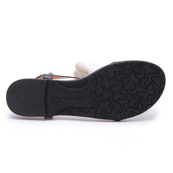 Buckle Peppers Flowers Flip Flop Sandalias Planas Mujer Zapatos Individuales