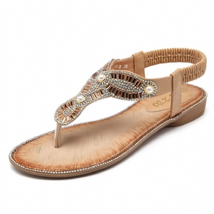 Chanclas De Playa Para Mujer Bohemia Sandalias Casuales