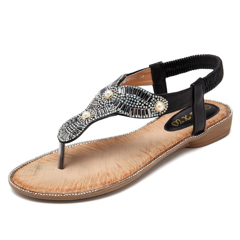 Chanclas De Playa Para Mujer Bohemia Sandalias Casuales