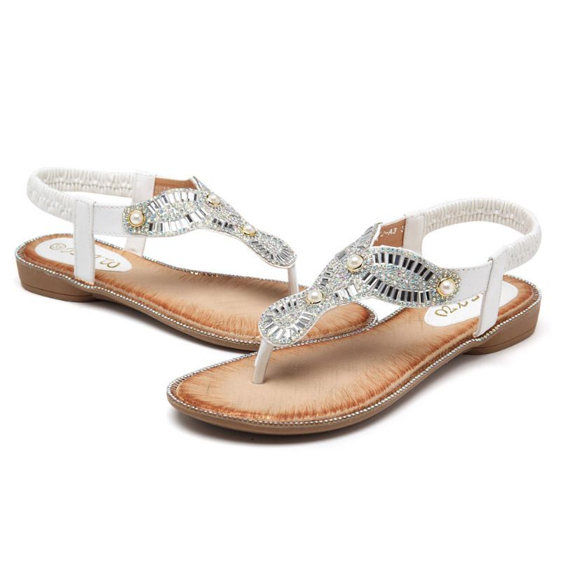 Chanclas De Playa Para Mujer Bohemia Sandalias Casuales