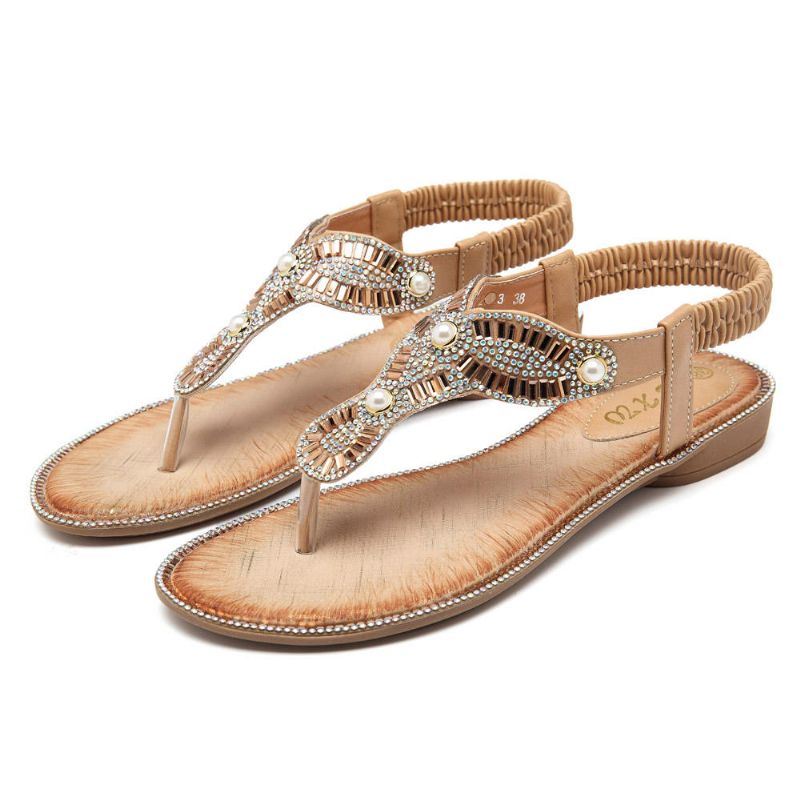 Chanclas De Playa Para Mujer Bohemia Sandalias Casuales