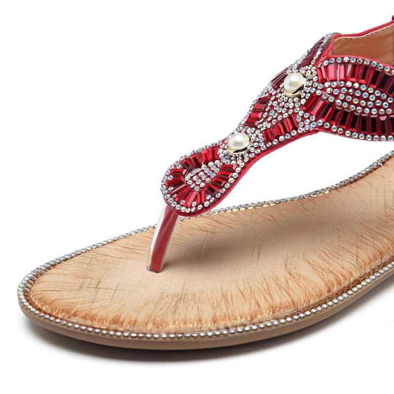 Chanclas De Playa Para Mujer Bohemia Sandalias Casuales