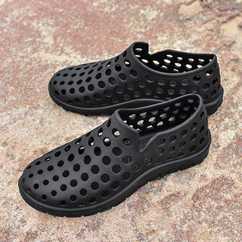 Hombres Casual Verano Hollow Outs Sandalias Zapatos De Playa Zapatos De Días Lluviosos