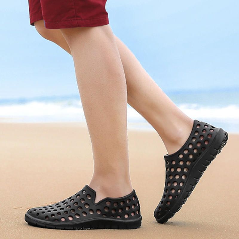 Hombres Casual Verano Hollow Outs Sandalias Zapatos De Playa Zapatos De Días Lluviosos