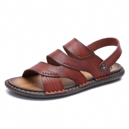 Hombres Hollow Out Casual Daily Sandals Zapatos De Playa