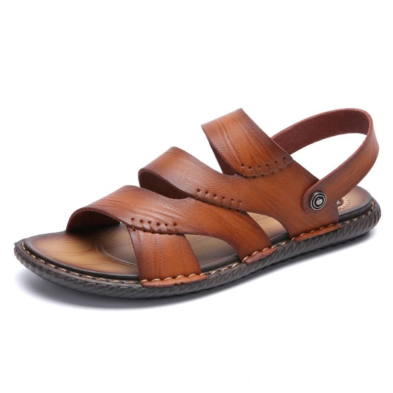 Hombres Hollow Out Casual Daily Sandals Zapatos De Playa