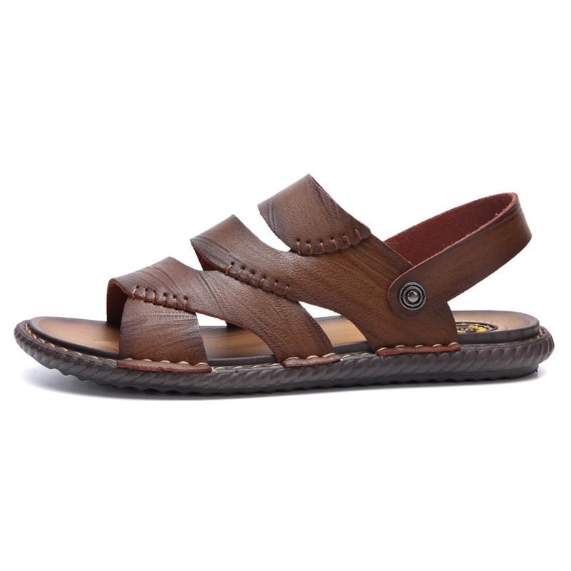 Hombres Hollow Out Casual Daily Sandals Zapatos De Playa