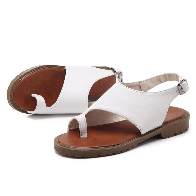 Sandalias Casuales De Mujer Con Hebilla Ajustable