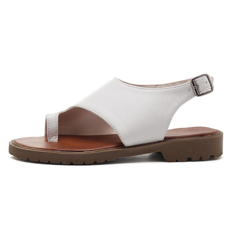 Sandalias Casuales De Mujer Con Hebilla Ajustable