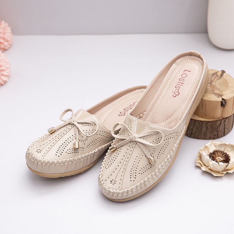 Sandalias Cómodas Casuales Huecas Con Decoración De Butteryfly Kont Para Mujer