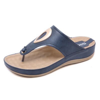 Sandalias Informales Con Chanclas Con Punta De Clip Para Mujer