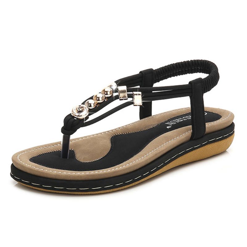 Sandalias Planas Casuales Cómodas Bohemias Para Mujer