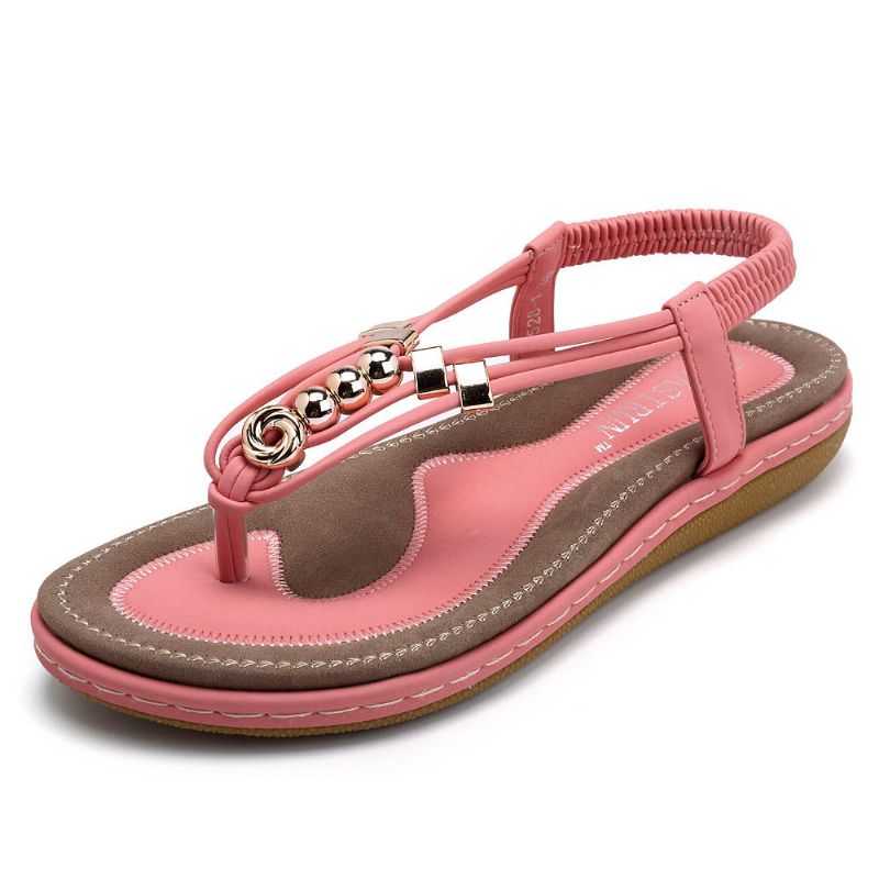 Sandalias Planas Casuales Cómodas Bohemias Para Mujer