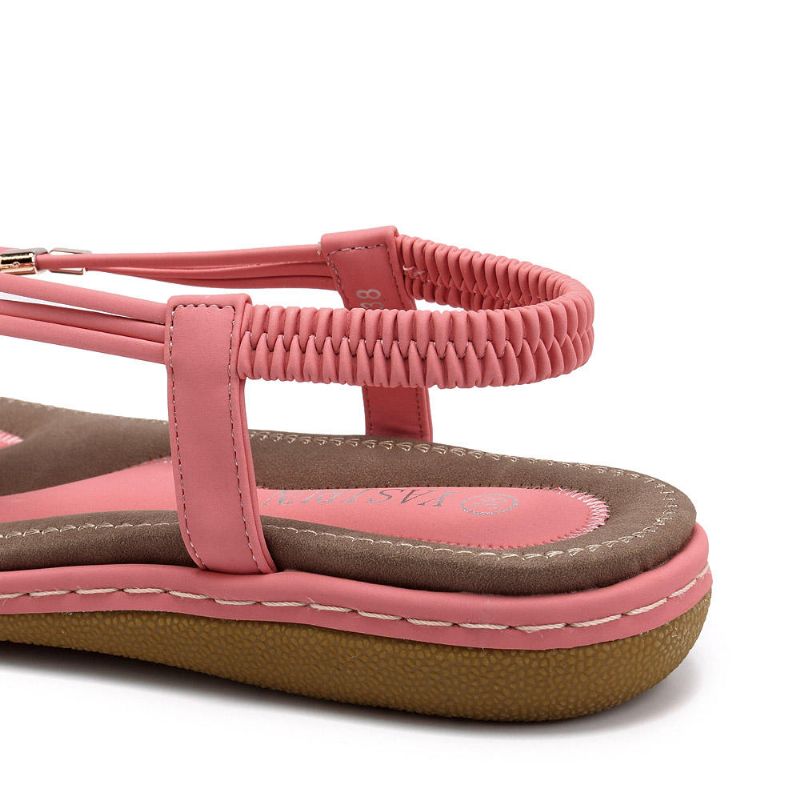 Sandalias Planas Casuales Cómodas Bohemias Para Mujer