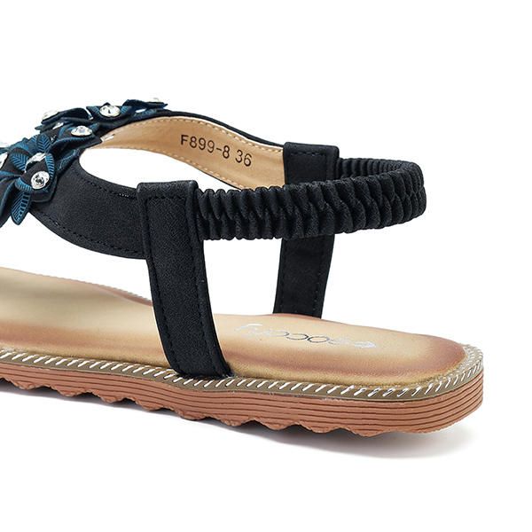 Sandalias Planas Suaves De Playa Informal Bohemia Para Mujer