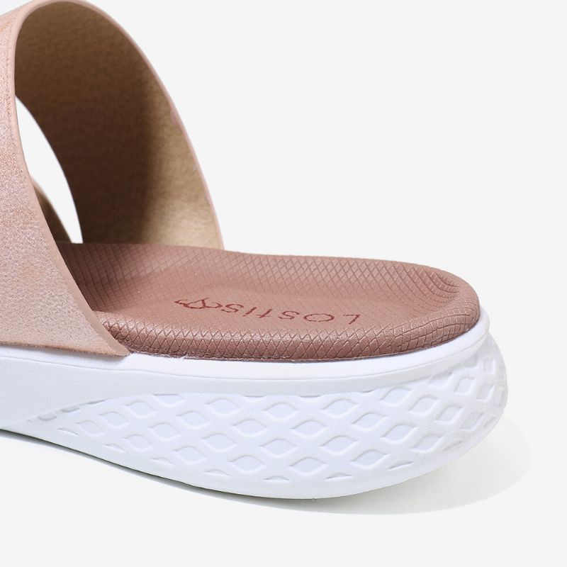 Sandalias Planas De Verano Con Suela Suave Sin Cordones Para Mujer