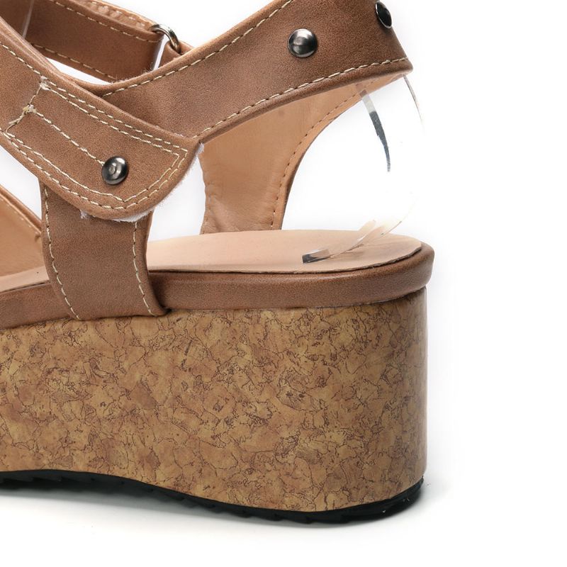 Sandalias De Plataforma Casual De Moda De Mujer De Gran Tamaño