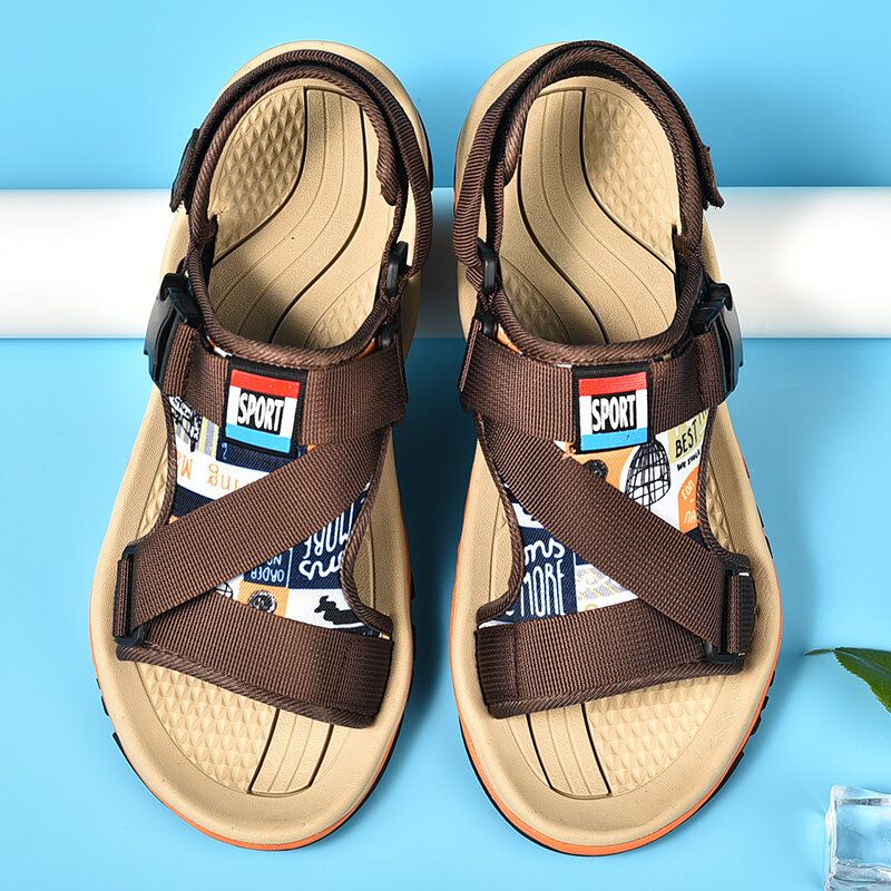 Sandalias De Playa De Bucle De Gancho Suave Informal Al Aire Libre De Verano Para Hombres