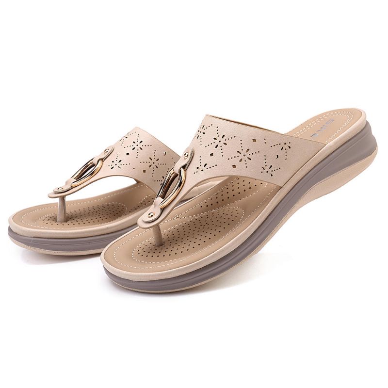 Sandalias De Playa Con Chanclas Bohemias Para Mujer