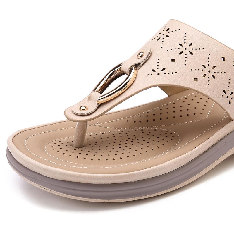 Sandalias De Playa Con Chanclas Bohemias Para Mujer