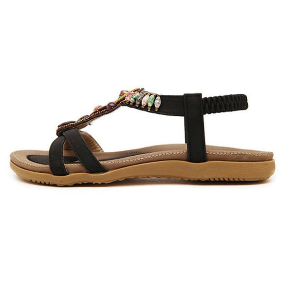 Sandalias De Playa De Ocio De Verano Para Mujer Zapatos Elegantes Con Punta Abierta Sandalias Planas Casuales