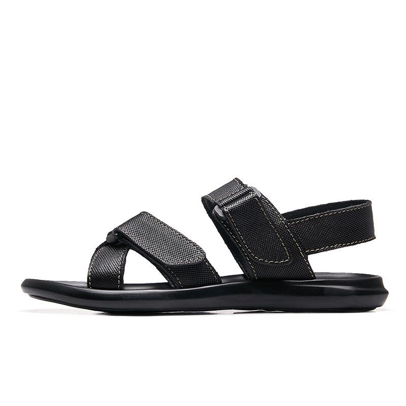 Sandalias De Playa De Piel De Vaca Con Plantilla Suave Informal Clásica Para Hombre