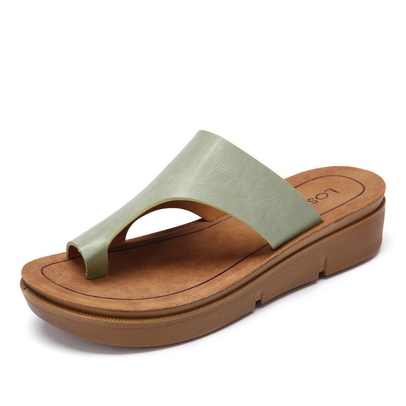 Sandalias De Verano Casuales Con Suela Suave Sin Cordones Para Mujer